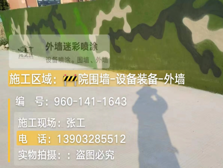 漯河 迷彩漆喷涂价格（按平方米计费）